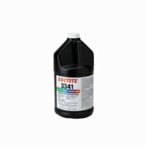 Light Cure Adhesive, 1-Part, Series: AA 3341™, Bottle Container, 1 L Container, Acrylic Base, Clear/Light Yellow, 48.03 g/L VOC, Bonds To: Thermoplastic, PVC