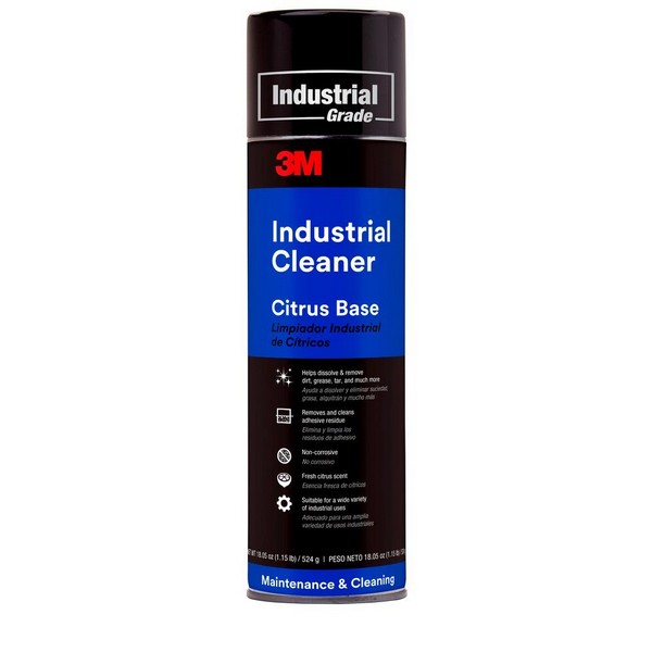 Citrus Base Cleaner, Flammable, 24 fl-oz Container, Aerosol Can Container, 18.5 oz Net Weight, Aerosol Gas Form, Transparent, Sweet Odor/Scent, 0.784 Specific Gravity, 751 g/L VOC, Composition: d-Limonene, Propane, Polysorbate 80, Non-Ionic Surfactan