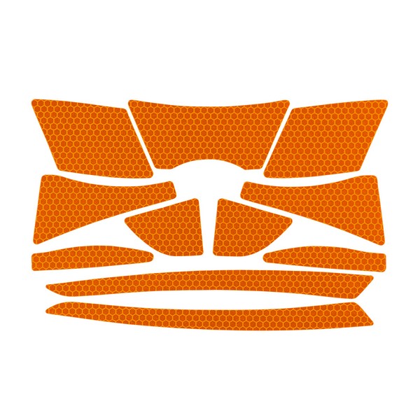 Reflective Kit, Orange Legend/Background, For Use With: Cap Style Hard Hats