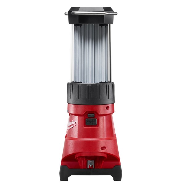 Cordless Lantern Light, Rechargeable, LED Lamp, 10.6 in Length, 400 Lumens, 15 m Beam Distance, 12 VDC, Battery, Pushbutton Control