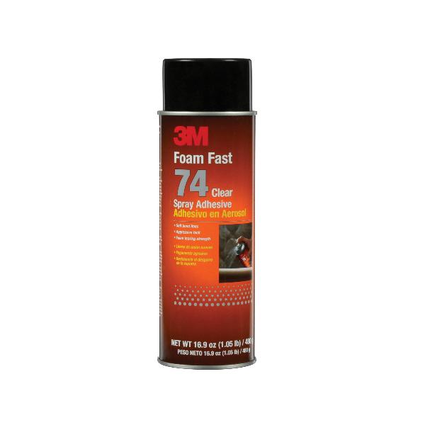 Foam Fast Spray Adhesive, 24 fl-oz Aerosol Can, Gas, Clear, 0.71