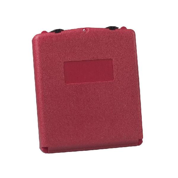 Document Storage Box, Large, 3.563 in Exterior, 2.3 in Interior Depth, 13.3 in Interior, 15-3/4 in Exterior Height, Wall Mounting, Polyethylene, Red