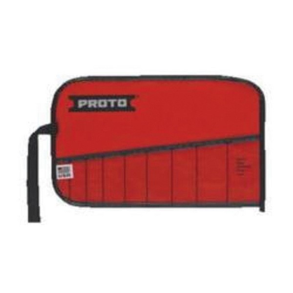 Tool Pouch, For Use With: J3300A Open End Wrench Set, 9 Pocket, Canvas, Red, 9-1/2 in L x 5-11/16 in W x 3/32 in H