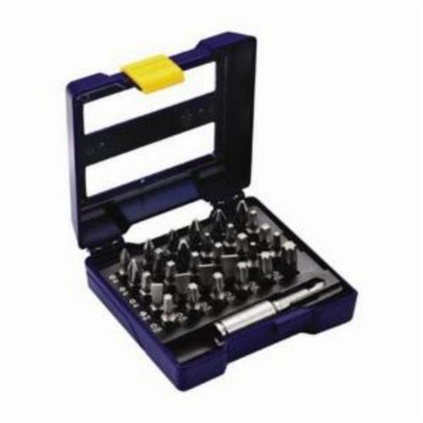 Drawer Case Insert Bit Set, Standard, 31 Piece, 1 in L, 1/4 in Hex Shank, High Grade Steel, Black Oxide