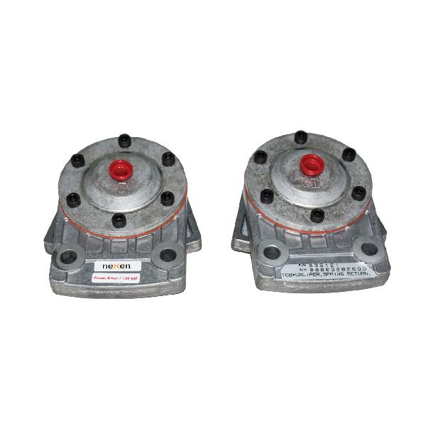 Caliper Assembly, For Use With: TCC Model Tension Control Caliper, Specifications: 1/4 in NPT, 5/32 in Plastic Port, 1 to 80 PSI, Air Actuation, Spring Return, 2 in Disc THK, 0.133 in Actuator Stroke/Side, Bare Cast Aluminum, 3.6 in W x 4.13 in H Dim