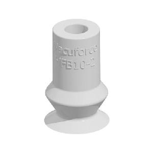 CUP SUCT VAC 11MM SILICONE RBR WHT VFB