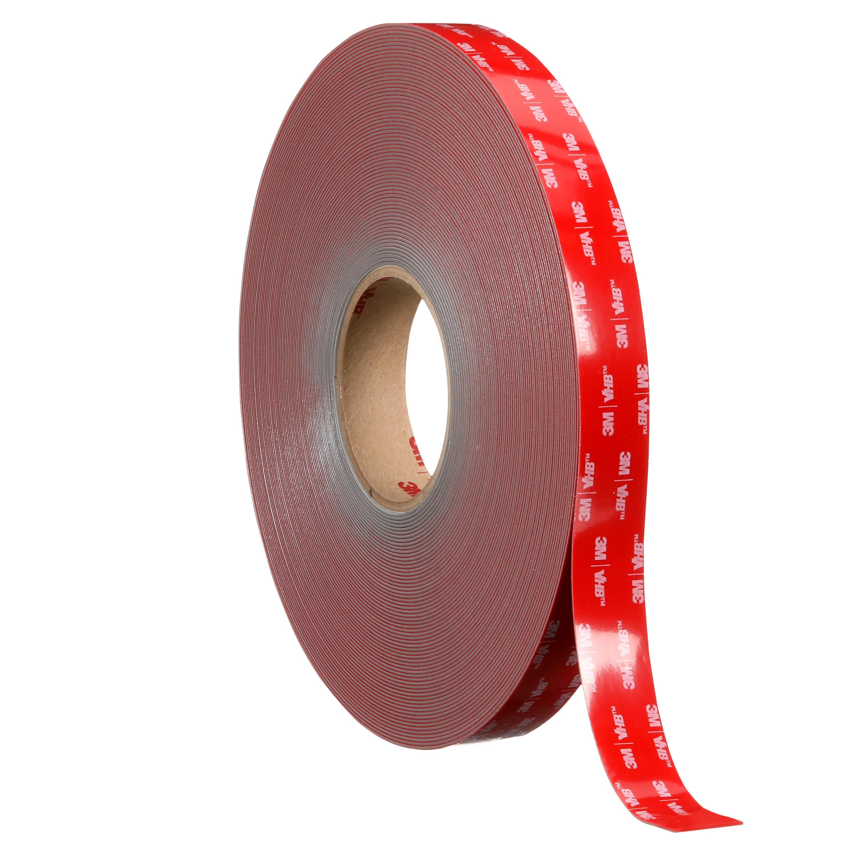 Tape, Double Sided, Series: RP+160GF, 62 mil Thickness, Gray, Modified Acrylic Adhesive, 450 °F Maximum Operating, 50 °F Minimum Operating
