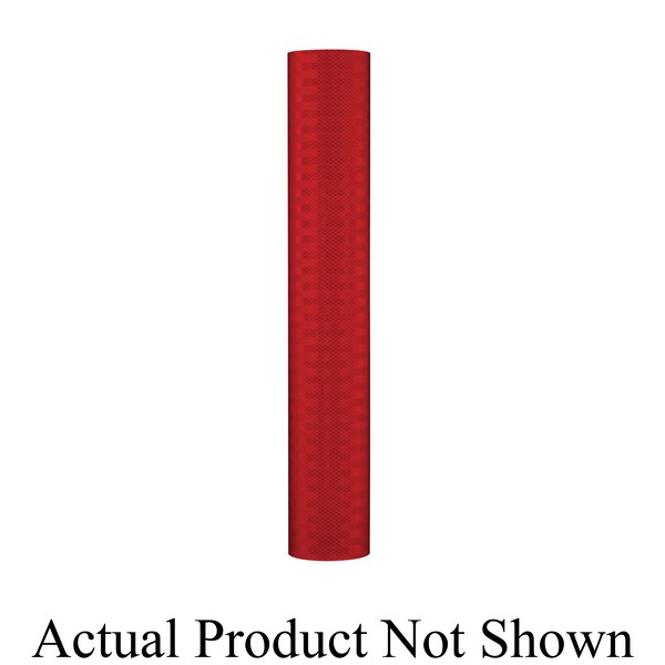 Reflective Sheeting, High Intensity, Series: 3932, 50 Yard Length, 6 Inch Width, Prismatic, Red, Pressure Sensitive Adhesive, 10 years Durability, 65 °F