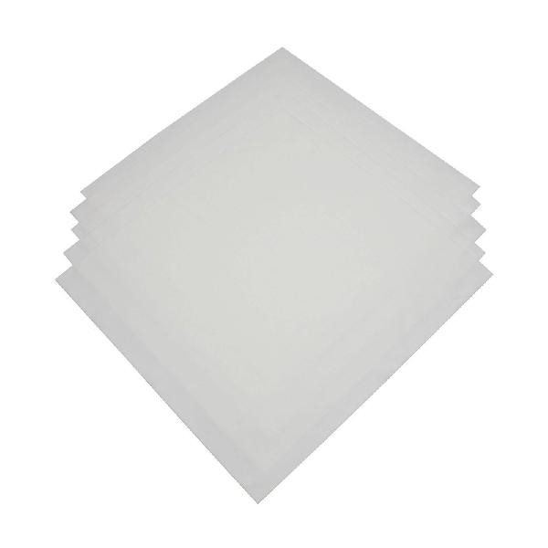 Cleanroom Wiper, Universal Size, 125 GPM Capacity, 12 in Length, White, Polyester, Bag Package Type
