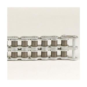 Riveted Roller Chain, 1 Inch Pitch, 80-2 Chain, 2-Strand, 10 Feet/Box, Steel