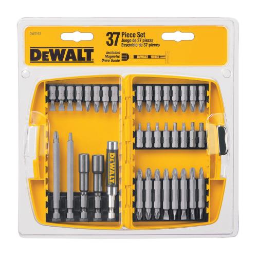 Screwdriver Bit Set, Magnetic, 37 Piece, Steel