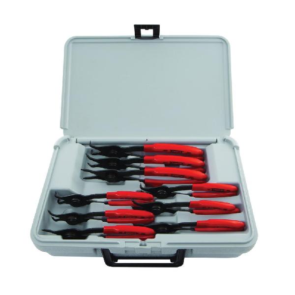Plier Set, Retaining Ring Pliers, 9 Piece, Specifications Met: ASME B107.500