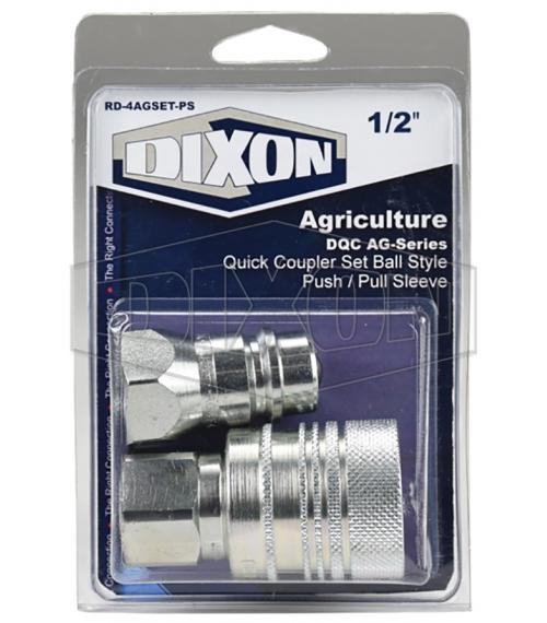 Push-Pull Ball Set, Series: AG Series, 1/2 in Nominal, NPTF End Style, Steel