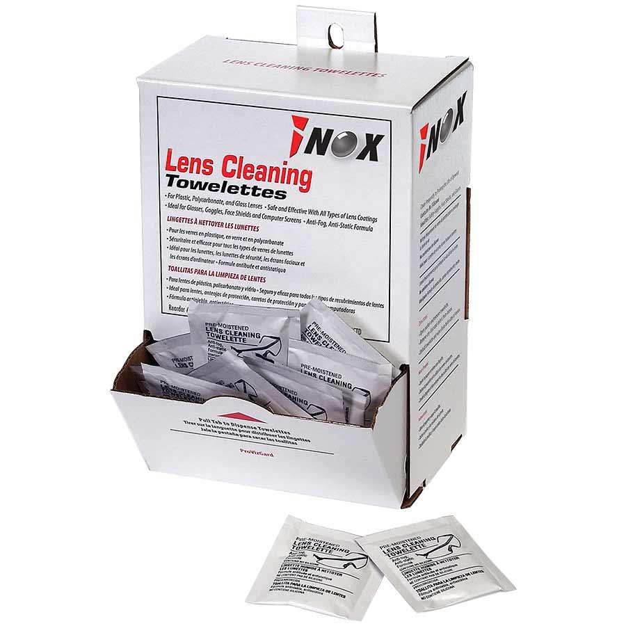Lens Cleaning Towelette, Anti-Static, 100 Tissue, Formula: Anti Fog, Paper, For Use With: Glasses, Goggles and Face Shields