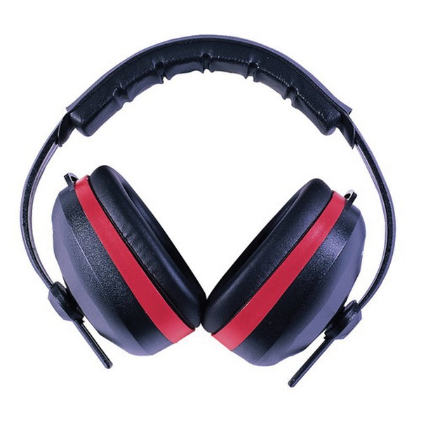 Silencer™ Earmuffs, 26 dB Noise Reduction, Black/Red, Adjustable Band Position