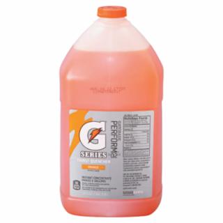 Liquid Concentrate Jug, 1 Gallon Capacity, Orange, 4/Case