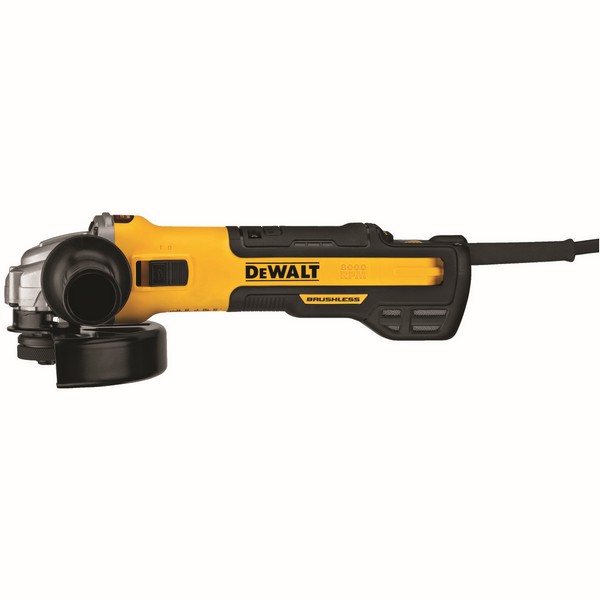 Angle Grinder, Brushless Small, 5 in, 6 in Wheel Diameter, 5/8-11 Arbor/Shank, 9000 RPM Speed, 120 VAC, 13 A, Corded Cord, Slide Switch, 13 in L Dimensions