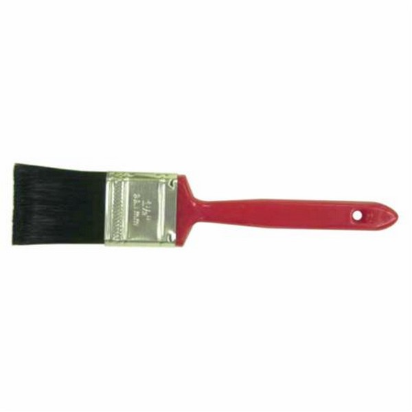 Varnish Brush, Heavily Filled, 1 in Brush, Polyester Brush, Tin Ferrule, Plastic Handle, Latex Paints, Oil Base Paints, Shellac, Water Base Paints Paint