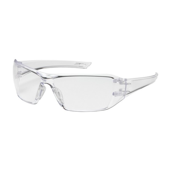 Protective Glasses, Lightweight, Series: Captain™, Anti-Fog/Anti-Scratch Lens Coating, Clear Lens, Rimless, Clear Frame, Polycarbonate/TPR Frame, Polycarbonate Lens, 99.9 % UV Protection, Bayonet Temple, ANSI Z87.1+, CSA Z94.3 Specifications Met