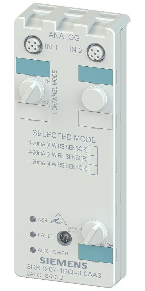 Analog Input Module, 3S-I Compact, 2 Inputs, 16 bit Resolution, 26.5 to 31.6 V, 160 mA, Screw Terminal, -20 to 60 °C, 152 mm H x 60 mm W x 29 mm D Dimensions