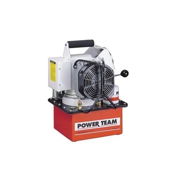 Electric Hydraulic Pump, Portable Post Tensioning, Series: PE60, 2 Stage, 157 cu-in Reservoir, 1-1/8 hp, 56 cu-in/min Flow Rate, 0 to 10000 psi Pressure, 115 VAC, 25 A, 50/60 Hz Frequency, 3/8 in FNPT Pressure Port, 12000 rpm Speed, 15 in Overall Len