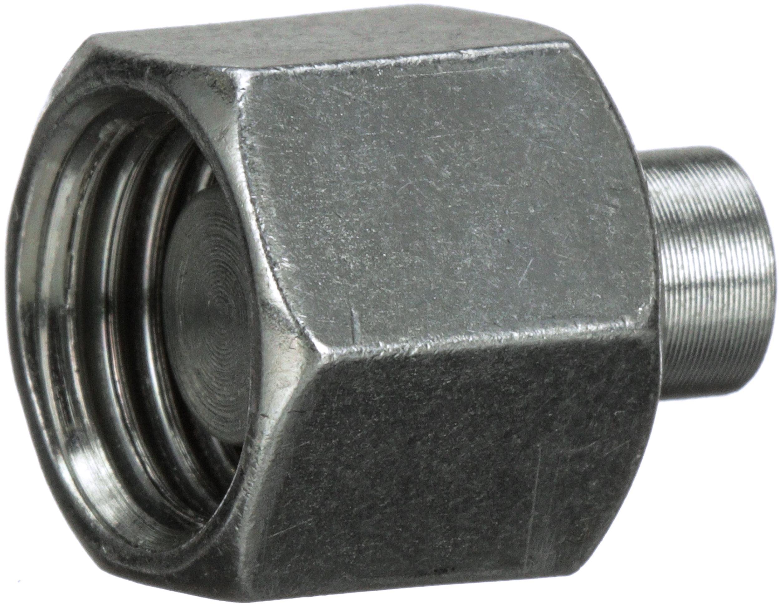 Hydraulic Adapter, SAE to SAE, M22 x 1.5 Nominal, Female End Style, 6000 psi Pressure, Steel, Import