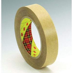 Double Coated Splicing Tape, Non-Repulpable, 36 Yard Length, 4 Inch Width, 4 mil Thickness, 60# Densified Kraft Paper Liner, Clear, 400HT Acrylic Adhesive, Polyester Film Backing, 180 °F Maximum Operating, -40 °F Minimum Operating, Specifications Met: AS