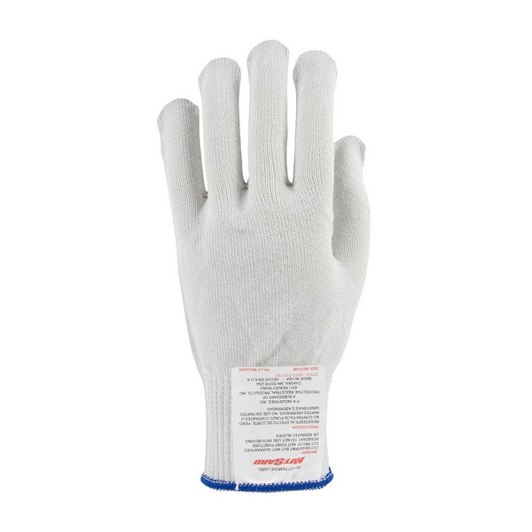 Cut-Resistant Gloves, Anti-Microbial Heavy Weight Unisex, Series: 22-780, Meter Size, Dyneema®/Stainless Steel/Synthetic Fiber, White, Ambidextrous/Seamless Style, ANSI/ISEA Cut Level: A9, Dyneema® Lining, Elastic Knit Wrist Cuff, Uncoated Coating, 1