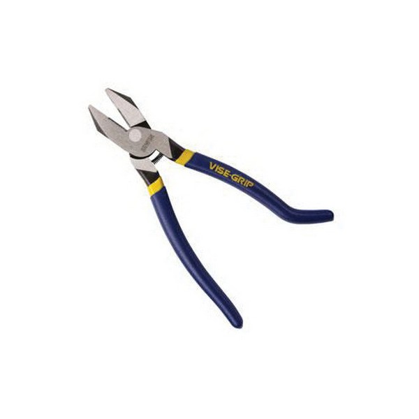 Iron Workers Plier, Series: IW9, 0.58 in Nominal, Induction Hardened Jaw, 1-1/2 in L x 1-1/4 in W x 19/32 in THK Jaw, Steel Jaw, 9 in Overall Length, Dipped Grip Handle, Polished Chrome/Nickel Plated