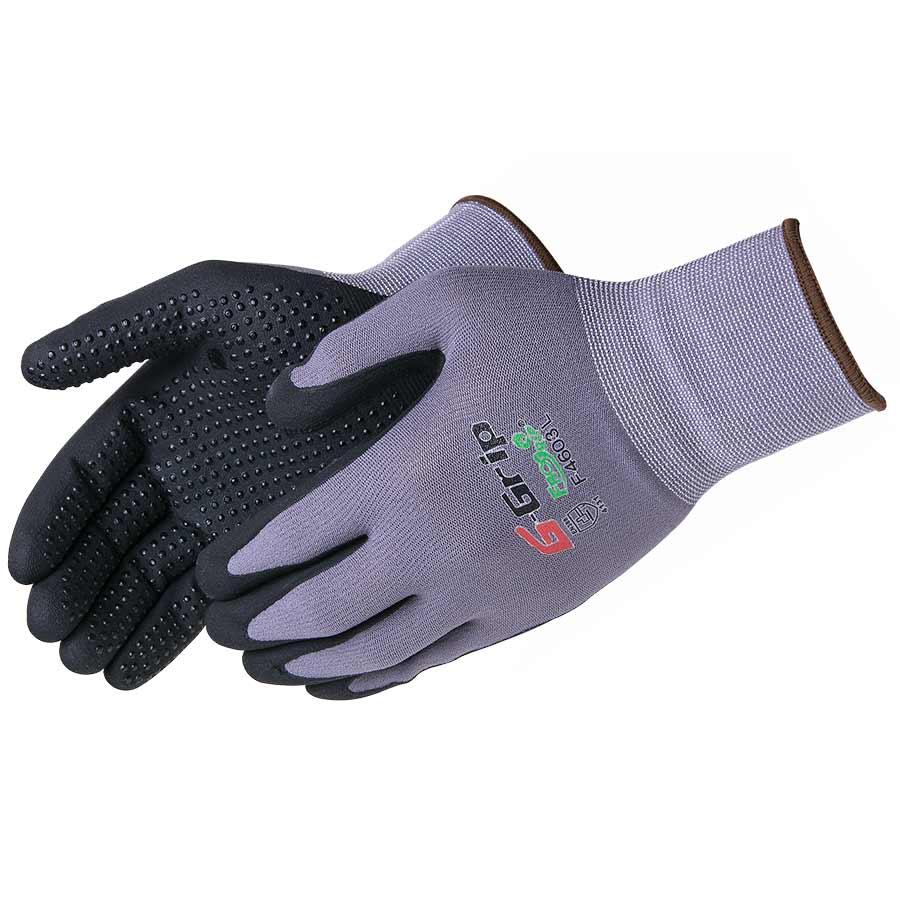 Glove, Series: F4603, XL Size, 15 ga Nylon Shell, Black/Gray, Seamless Style, Knit Wrist Cuff, Microfoam Nitrile Coating, Palm and Fingers Coating Coverage, Resists: Abrasion/Cut/Puncture/Tear