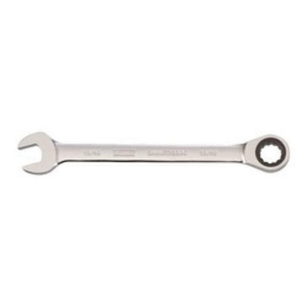 Combination Wrench, Non-Reversible, Measurement System: Imperial, Ratcheting Wrench, 13/16 in Wrench Opening, 72 Geared Teeth, 11-7/32 in Overall Length, 15° Offset, 1-13/16 in Open End Width, 13/32 in Open End Thickness, 1-21/32 in Box End Width,