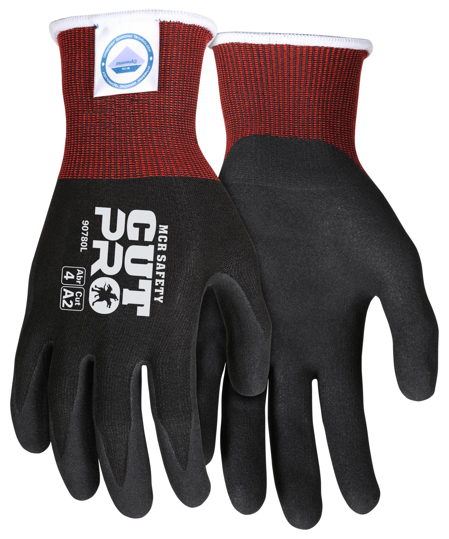 Gloves, Personal Protective, Series: Cut Pro®, 2XL Size, Nitrile Coating, Dyneema®, Knit Wrist Style, ANSI Cut-Resistance Level: A2, ANSI Puncture-Resistance Level: 2, Resists: Abrasion/Cut/Puncture