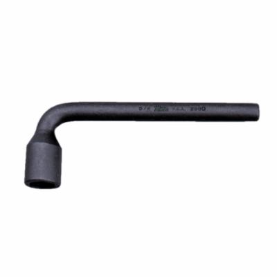 Socket Wrench, SAE Hexagon Opening, Offset Wrench, 1-1/4 Inch Wrench Opening, 6 Points, 11-5/8 Inch Overall Length, 3 Inch Height Offset, Steel, Industrial Black