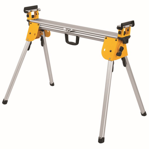Miter Saw Stand, Heavy Duty, For Use With: Miter Saw, 5 in W Work Surface, 500 lb, 100 in W x 32 in H Extended, 44 in W x 8 in H Folded, Silver