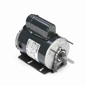AC Motor, 0.25 HP, 115/230 VAC, 3.6/1.8 A, 60 Hz Frequency, 1 Phase, 1625 RPM Speed, 1 Speed, TEAO Enclosure, 48Y Frame, Selective CCW Rotation, 19.05 ft-lb Torque, Resilient Base/Extended Studs Mounting, 40 °C, Insulation Class: Class B, Rolled Steel