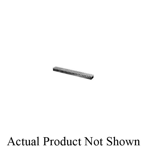 Gear Rack, 5/16 Inch Face Width, 16 Diametral Pitch, 1/4 Inch Pitch Line to Back, 6 ft Overall Length, 5/16 Inch Overall Thickness, 14.5° Pressure Angle, Steel