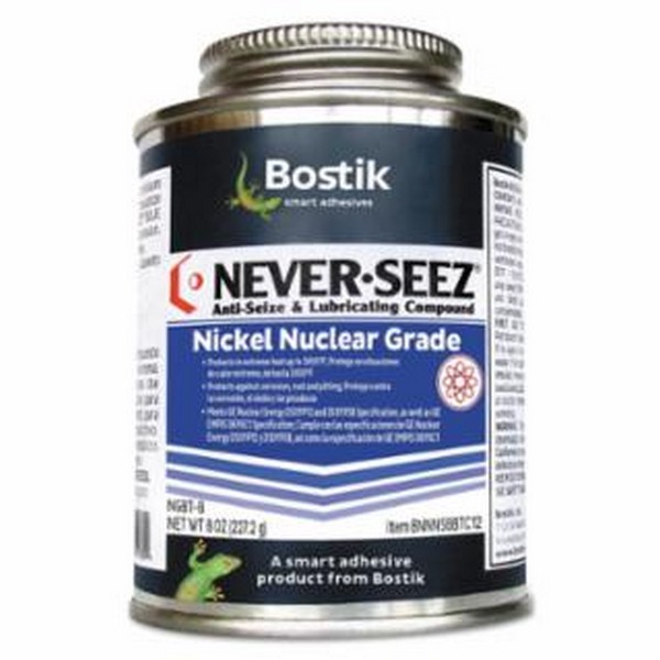 Nickel Nuclear Grade Compound, 8 oz Brush Top Can, Silver