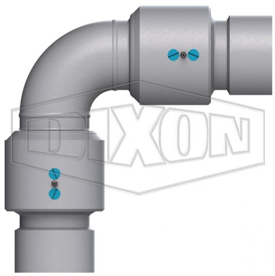 Swivel Joint, 2 in Nominal, O-Ring End Style, Aluminum Body