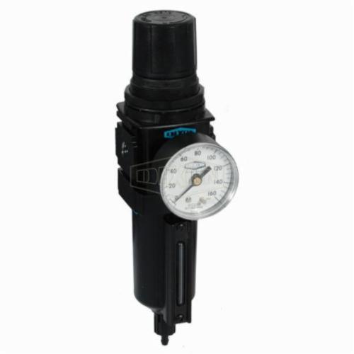 Compact Filter/Regulator, Self-Relieving, Series: B18, 1/2 Inch NPT/BSPP-G, 121 scfm, 150 psig, Polycarbonate Bowl, 5 to 125 psig, Zinc