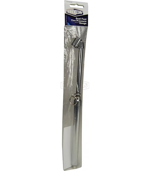 Tire Pressure Gauge, Dual Foot, 10 to 150 psi Pressure, 2 psi Resolution