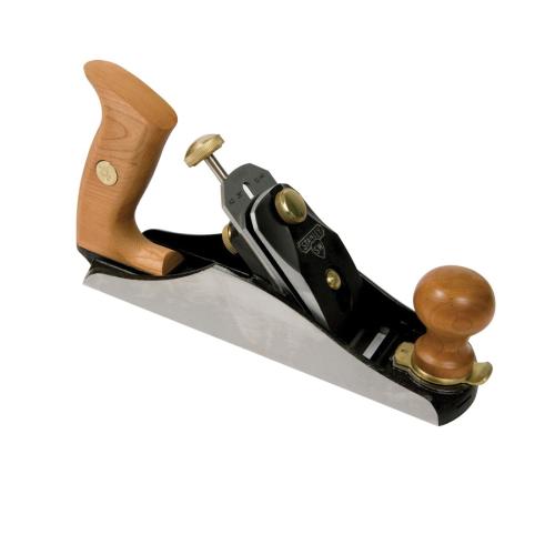 Bench Plane, Smoothing, Series: Sweetheart™, 2 in Blade Width, 1/8 in Blade Thickness, Steel Blade, Steel Iron Body, Contoured Handle, Cherry Wood Handle, 10-5/8 in Overall Length, 2-1/2 in Overall Width