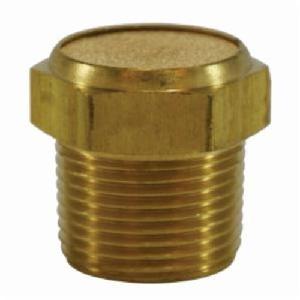 Breather Vent, 1/4 Inch Size, 40 micron Filter, 150 psi Pressure, 35 to 300 °F, Brass Body/Sintered Bronze Element, Import