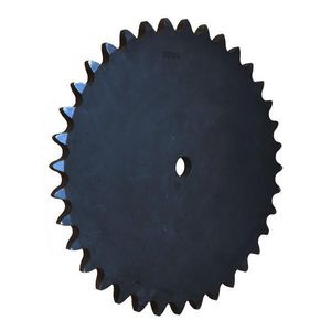 Roller Chain Sprocket, Type A Single Strand Solid Reboreable, 1.5 to 24.422 in Bore, 26.052 in OD, #80 Chain, 80 Teeth, 1 in Pitch, 25.4713 in Pitch Diameter, 0.575 in Length Through Bore, Steel