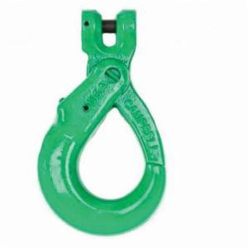 Self-Locking Hook, 15000 lb, 100 Grade, Clevis Attachment, 1/2 in, Alloy Steel, Painted