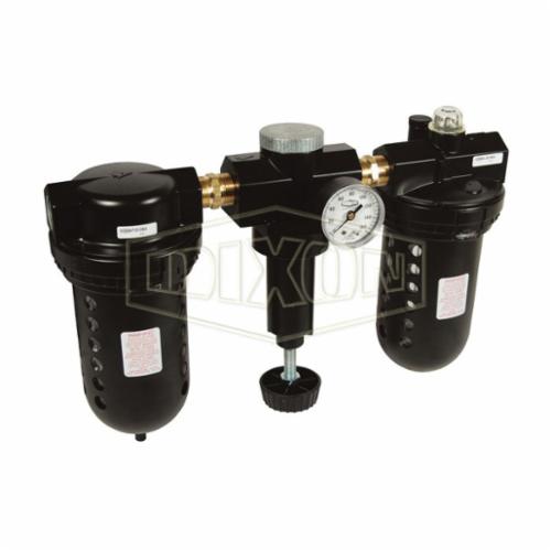Combination Unit, Jumbo, Series: C31, 1 Inch NPT, 374 scfm, 0 to 150 psig, Polycarbonate Bowl, 0 to 125 psig, Zinc