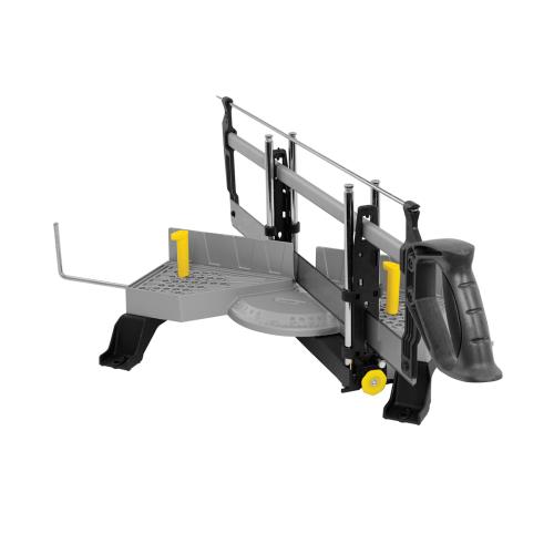 Clamping Mitre Box, Adjustable Angle, 22 in Blade Length, 1-1/2 in Blade Width, 0.03 in Blade Thickness, Induction Hardened Teeth, 27-3/4 in Overall Length, Comfort Grip/Slip Resistant, Material Application: Wood