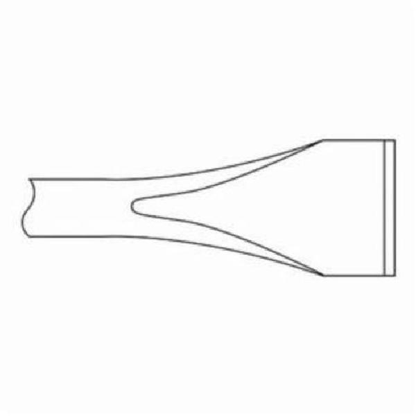 Scaling Chisel, Series: K A and D Series, Flat Tip, 2 in Tip, Round Stock, 0.68 in Stock, Hammer Steel Tip, 12 in Overall Length, Oval Collar Chisel Style, Hammer Steel