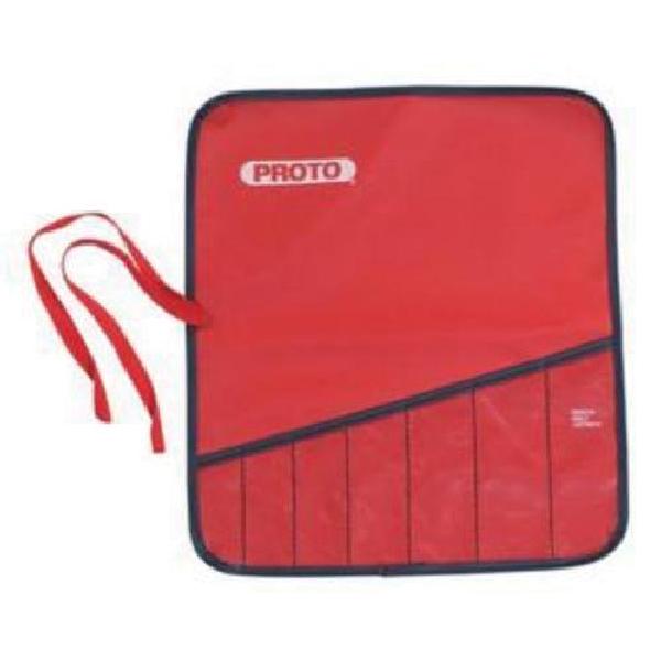 Tool Pouch, 4 Pocket, Canvas, Red, 9 in L x 10-1/2 in W