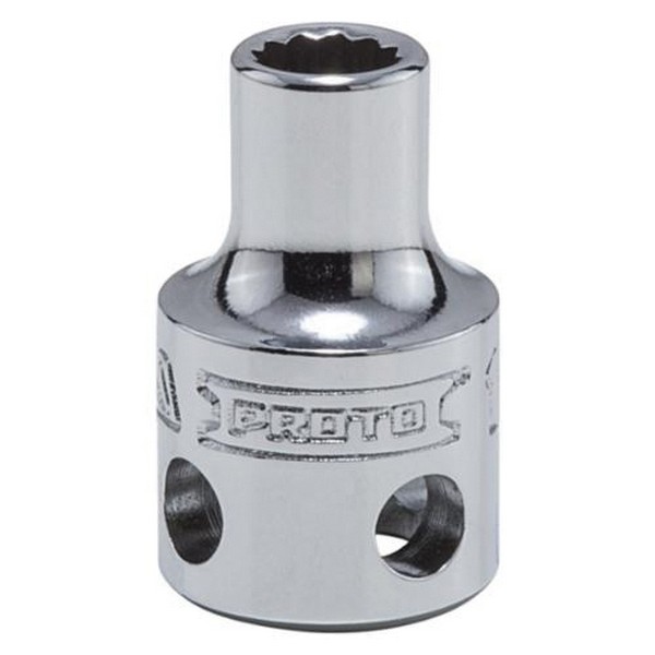 Socket, Standard Length Tether Ready, Series, Measurement System, Square Drive, Drive Size, in 3/8, Socket Size, in 1/2, 1-1/8 Overall Length, Opening Depth in, in 23/64, 47/64 Drive End Width, Socket End Width in, in 47/64, Number of Points, Bolt Cl