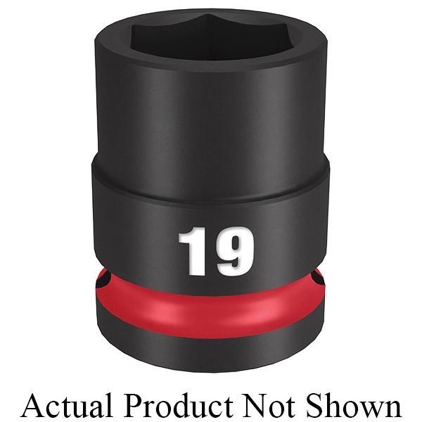 Socket, Impact Rated: Yes, Measurement System: Metric, Hex Drive, 3/4 in Drive, Standard Socket, 24 mm Socket, 2.09 in Overall Length, 6 Points, Forged Steel, Black